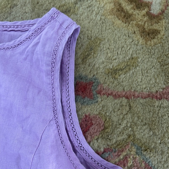 J. Jill Love Linen Shift Dress – Lavender, Medium Petite - Picture 5 of 8